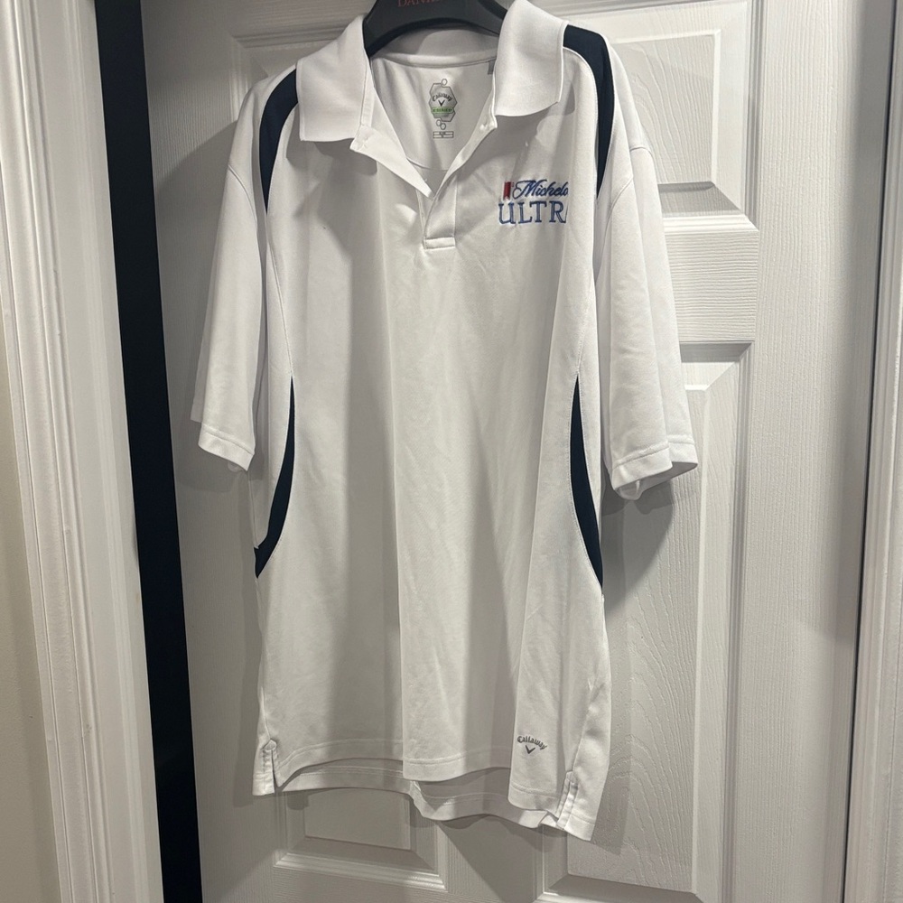 Callaway White Polo with Black Accents